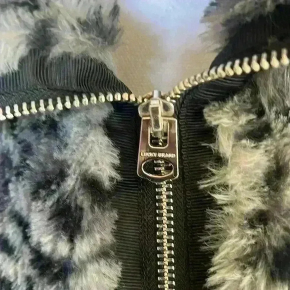 Lucky Brand Black and White Teddy Jacket - Picture 5 of 10